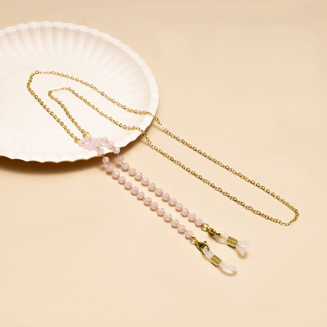 Elegante Perlen Brillen Kette Karnz