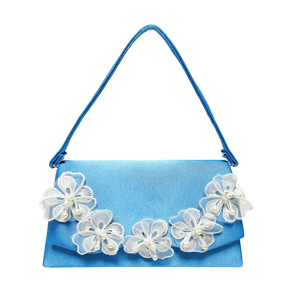 Blumenakzent Abendhandtasche