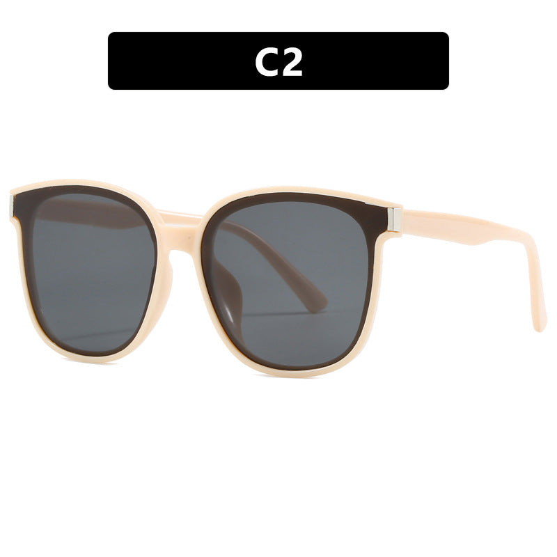 Damen modische Sonnenbrille mit hochwertigem, transparentem Kunststoffrahmen Karnz