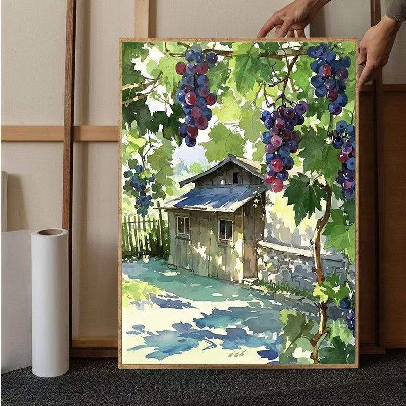 Dekorative Obstillustration Wandkunst Karnz