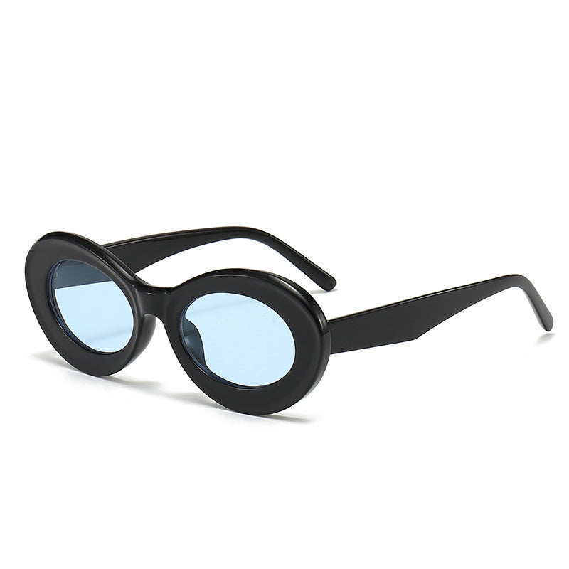Damen modische ovalförmige Sonnenbrille mit innovativem Design Karnz
