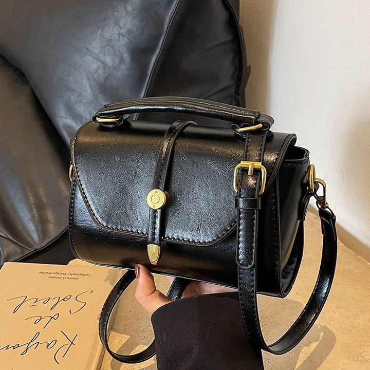 Vintage-inspirierte Leder-Schultertasche Karnz