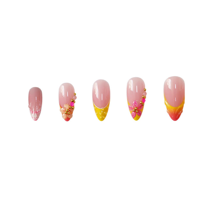 Dekorative Floral Nagelkunst Extensions Karnz