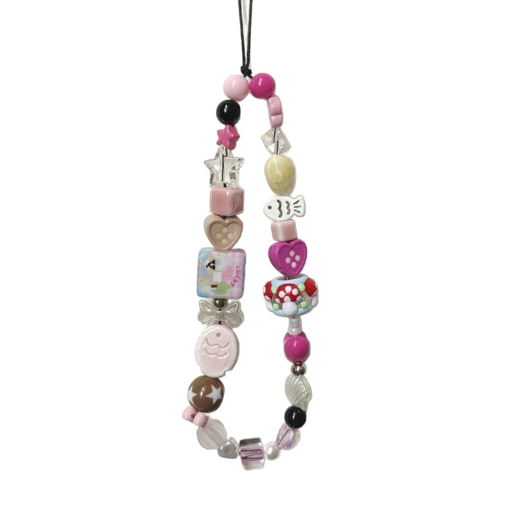 Farbenfroher Charm Perlen Brillenband Karnz