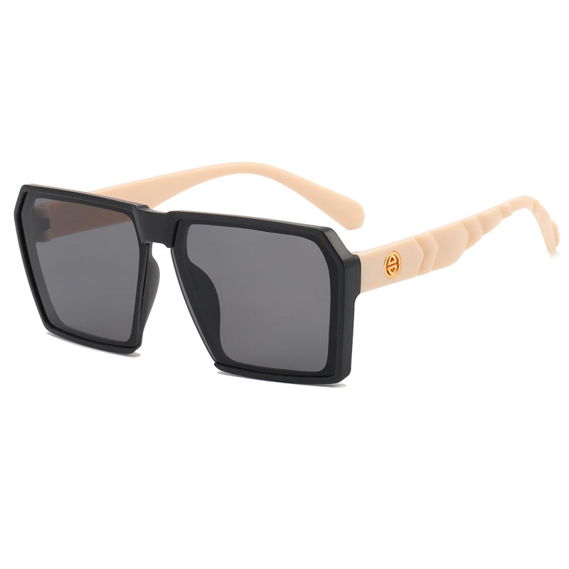 Damen Stylische quadratische Sonnenbrille mit kontrastierenden Gläsern Karnz