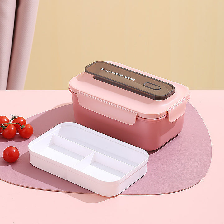 Vielseitige Auslaufsichere Bento Lunchbox mit Eingebautem Besteckset