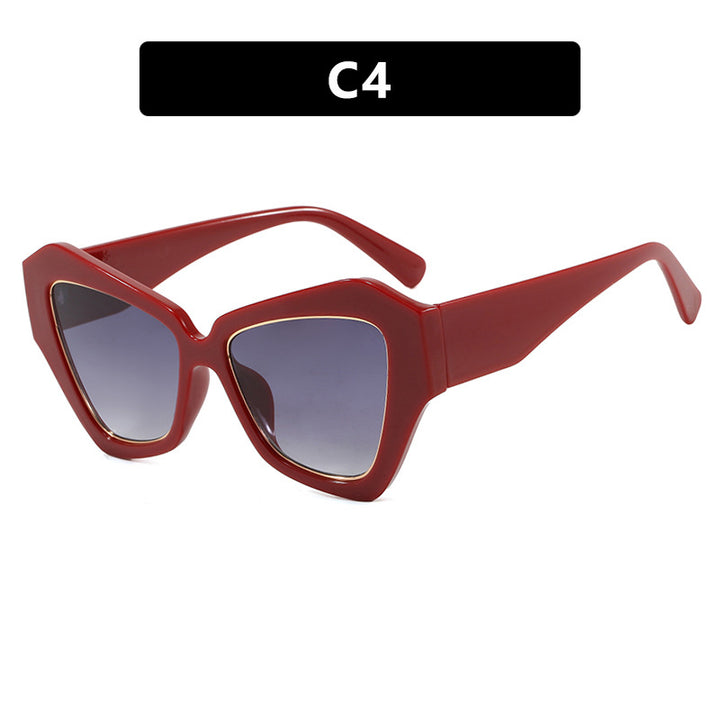 Damen trendy Cat-Eye Sonnenbrille mit elegantem Rahmen und UV-Schutz Karnz