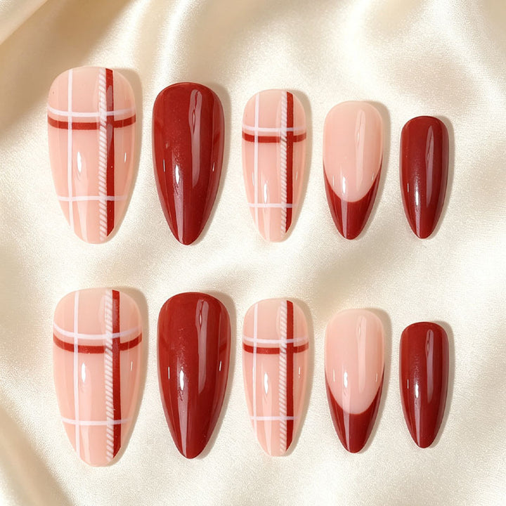 Elegante Glänzende Nagelspitzen Set Karnz