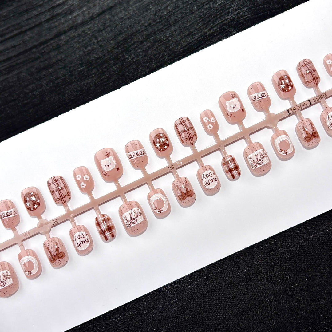 Themen Künstlerisch Press-On Nagelset