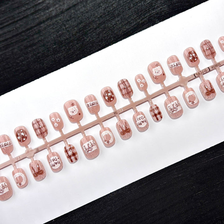 Themen Künstlerisch Press-On Nagelset