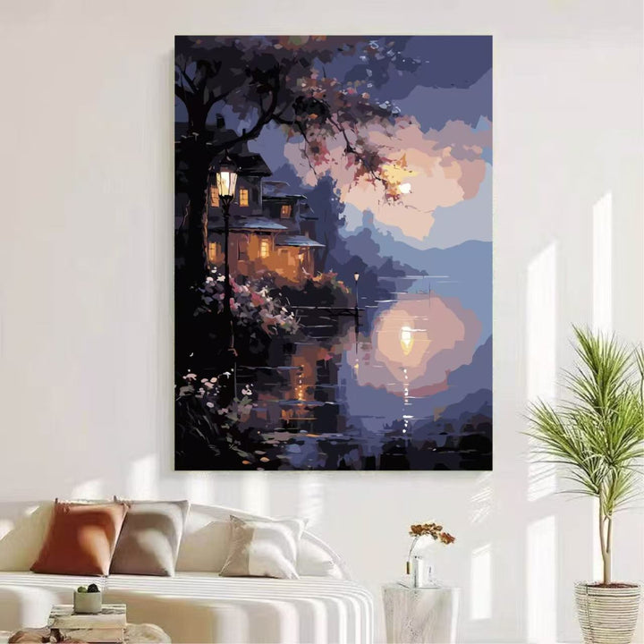 Scenic von Natur inspirierte Leinwandkunst Karnz