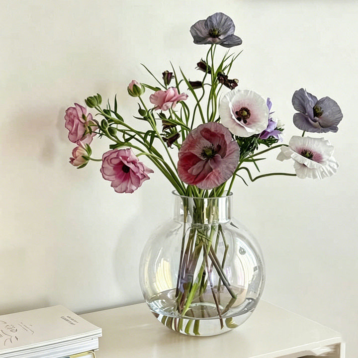 Dekorat vase aus glas