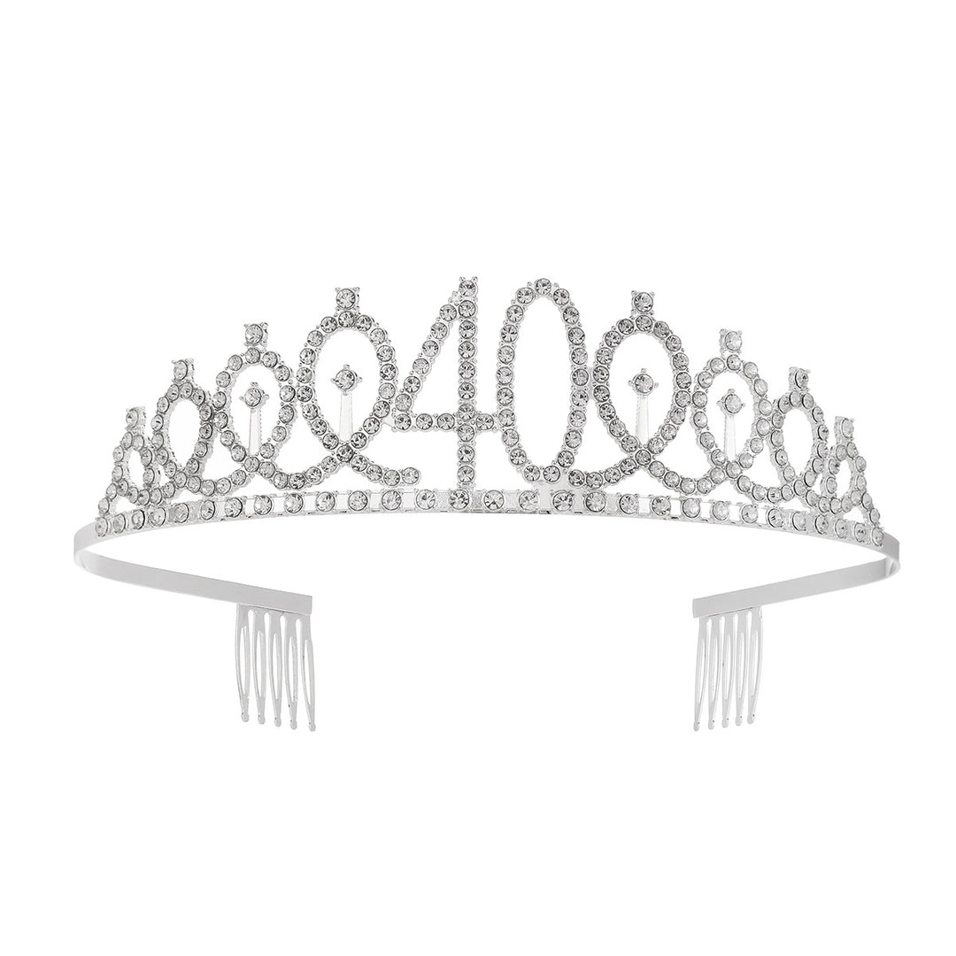 Damen Kristallverzierte Tiara mit elegantem Design Karnz