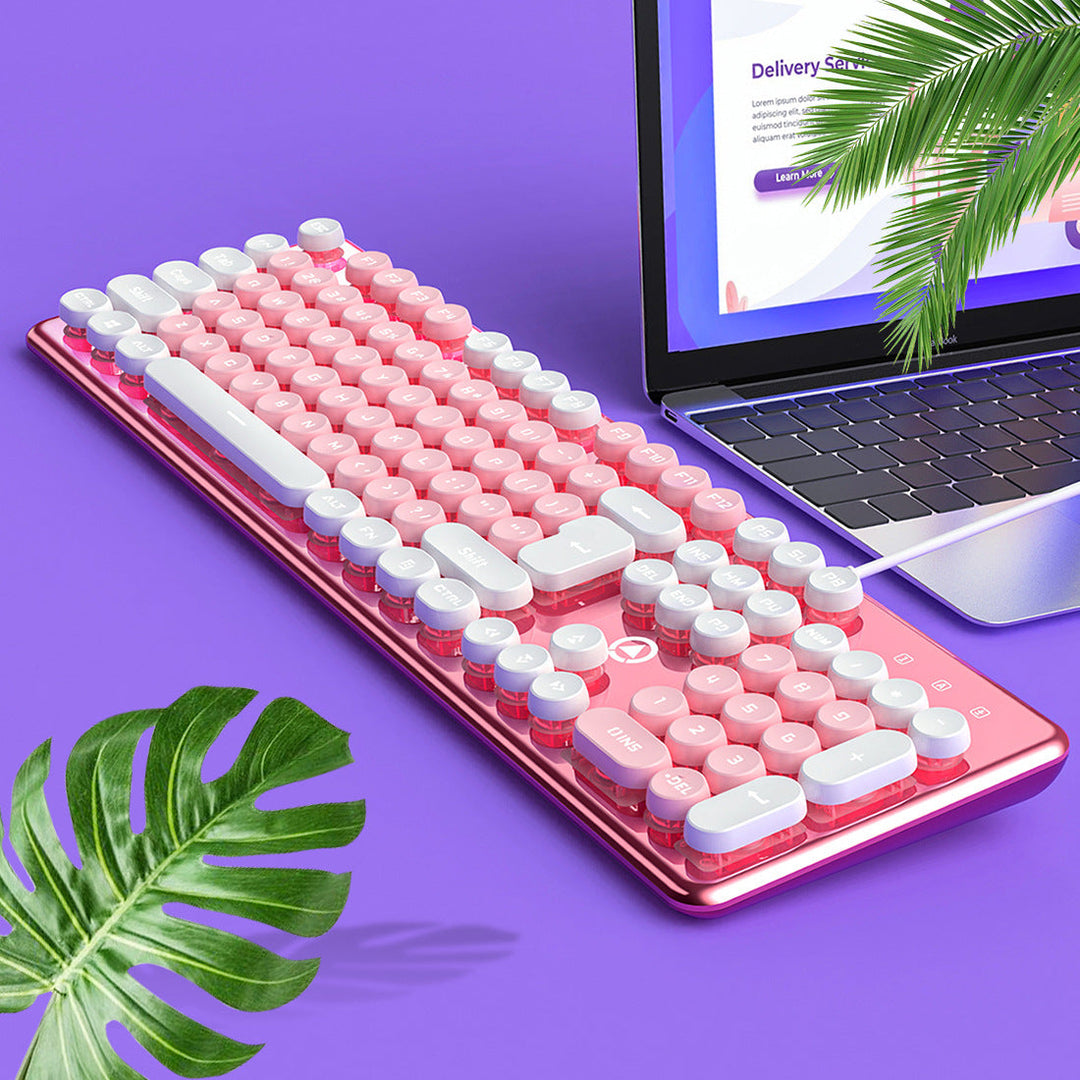 Retro Wireless Keyboard Karnz