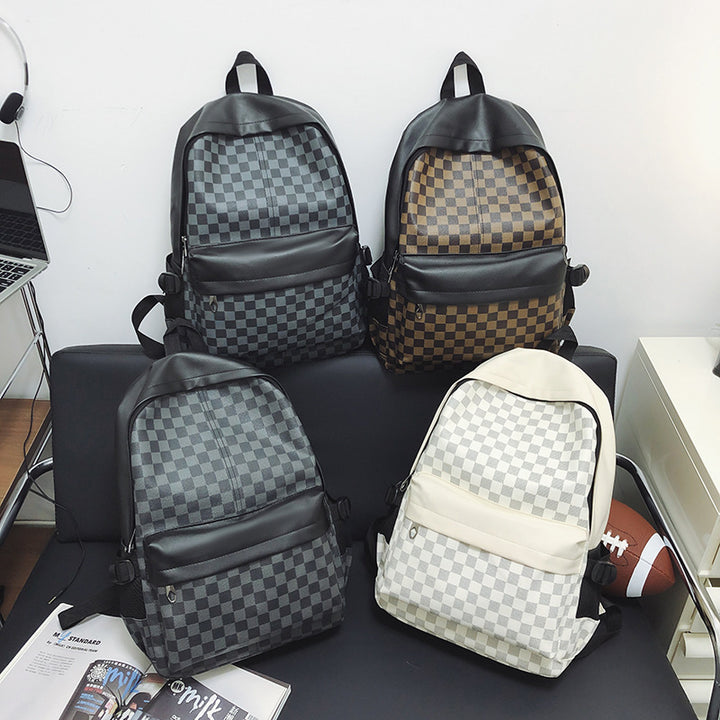 Modische Karomuster-Rucksack Karnz