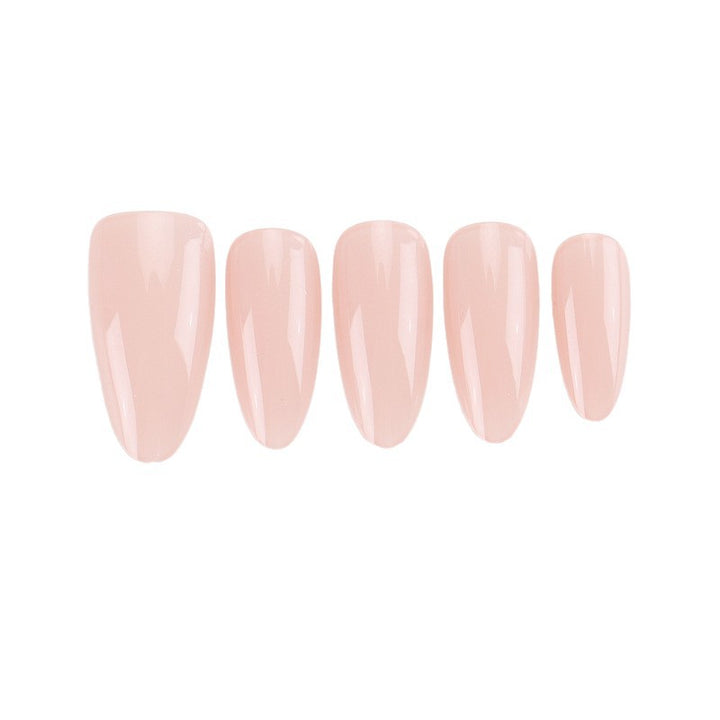 Künstlerisches Gel Press-On Nagelset mit goldenen Blattelementen Karnz