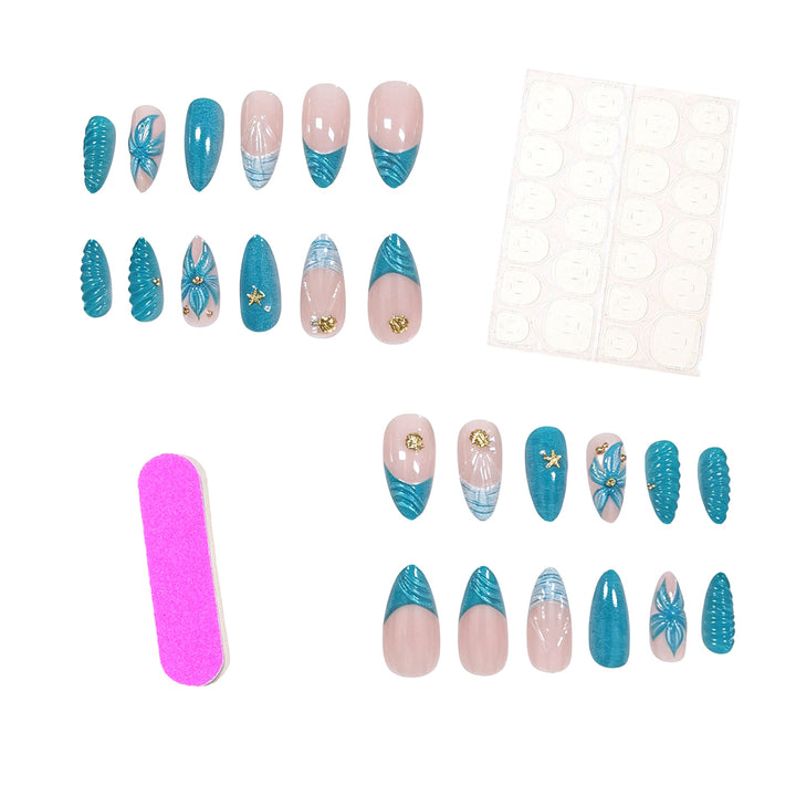 Künstlerisches Acrylnagelkunstdesign Karnz