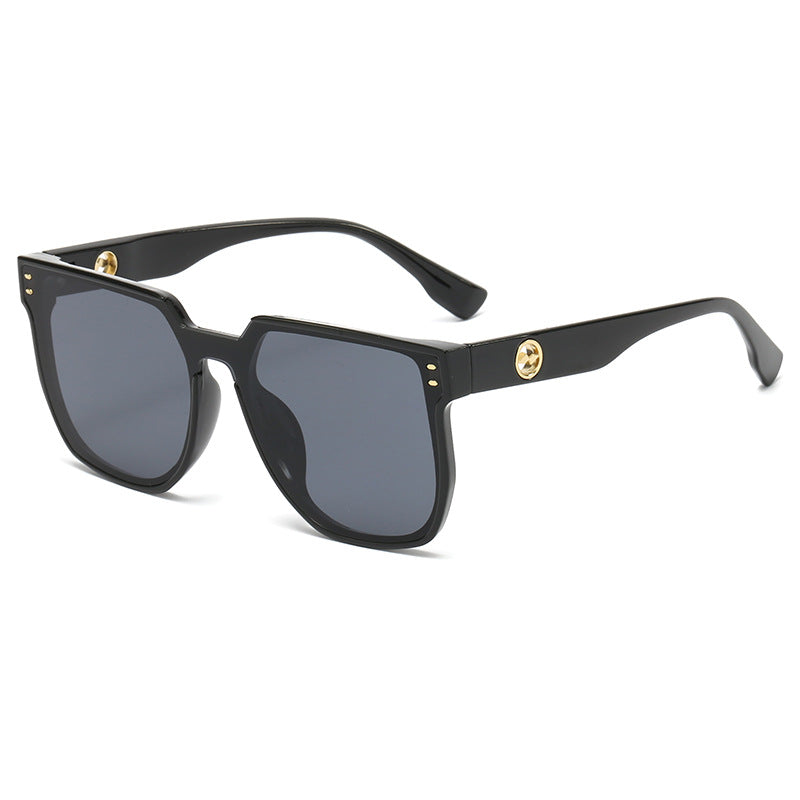 Damen auffällige Sonnenbrille mit markantem geometrischem Rahmen Karnz