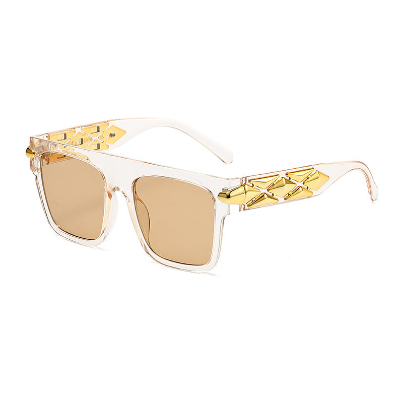 Damen elegante Designer-Sonnenbrille mit luxuriösen Rahmenakzenten Karnz