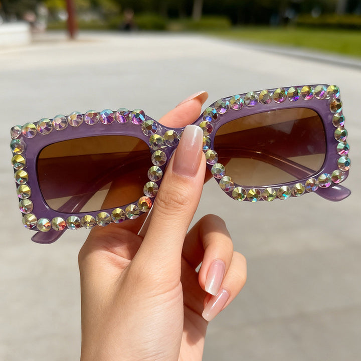Dekorativer mit Strass besetzter Sonnenbrille Karnz