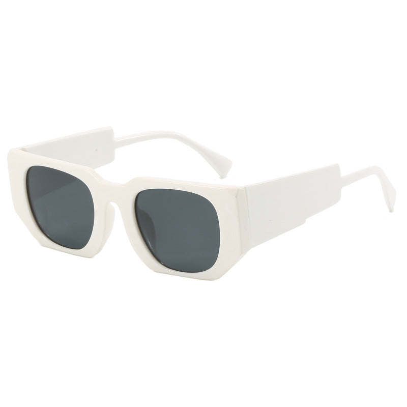 Damen geometrische Oversized-Sonnenbrille mit breitem Design Karnz
