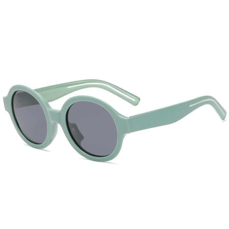 Damen modische Sonnenbrille im stilvollen runden Design Karnz