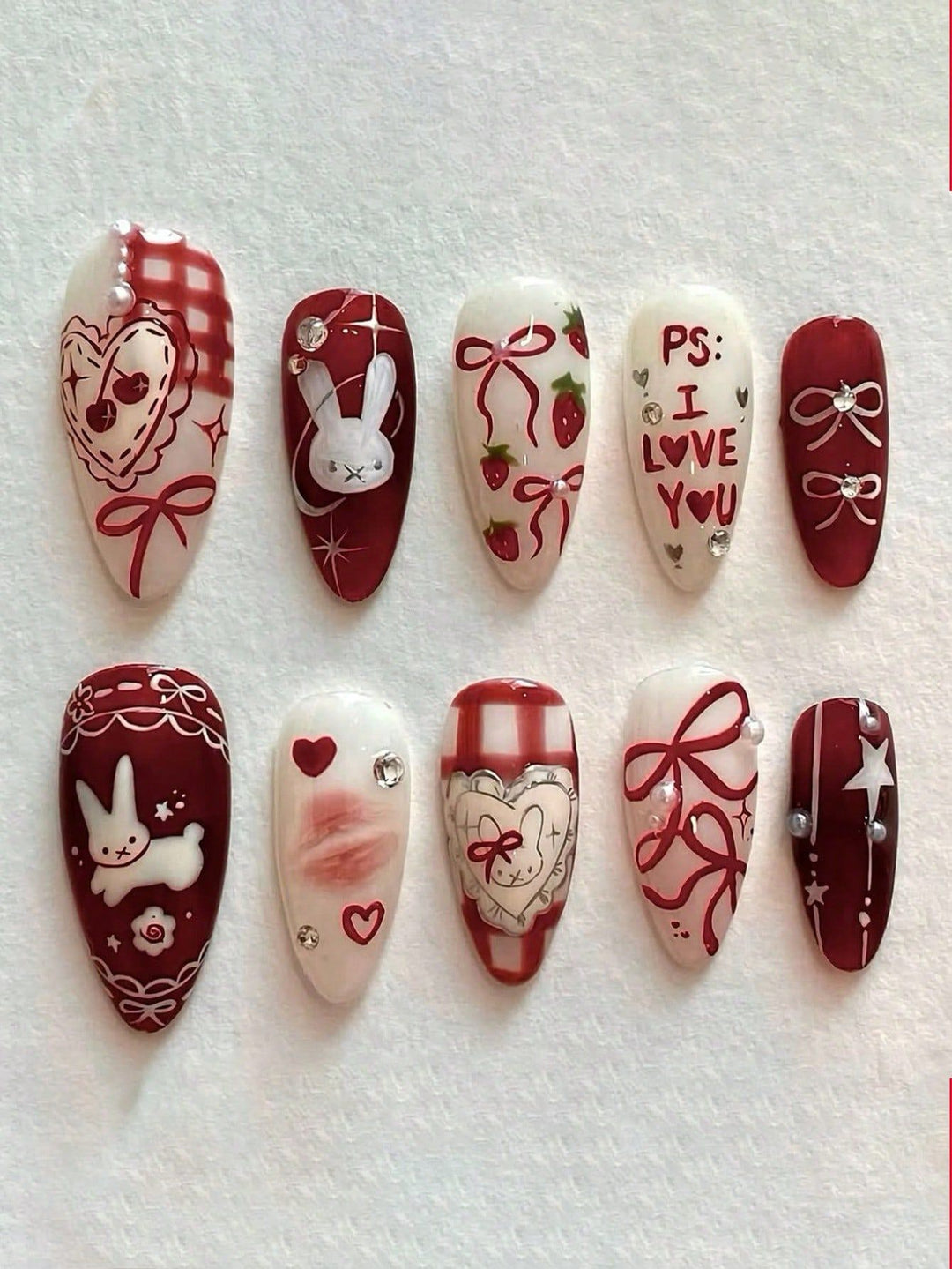 Künstlerisches Themen-Nagelset Karnz