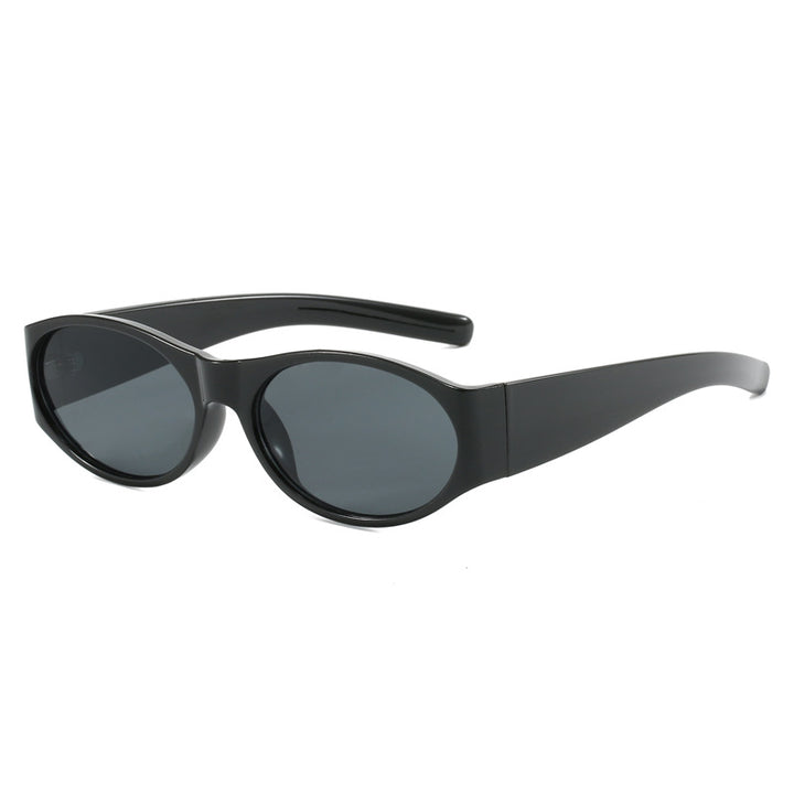 Damen modische Sonnenbrille mit elegantem, ovalem Design und UV-Schutz Karnz