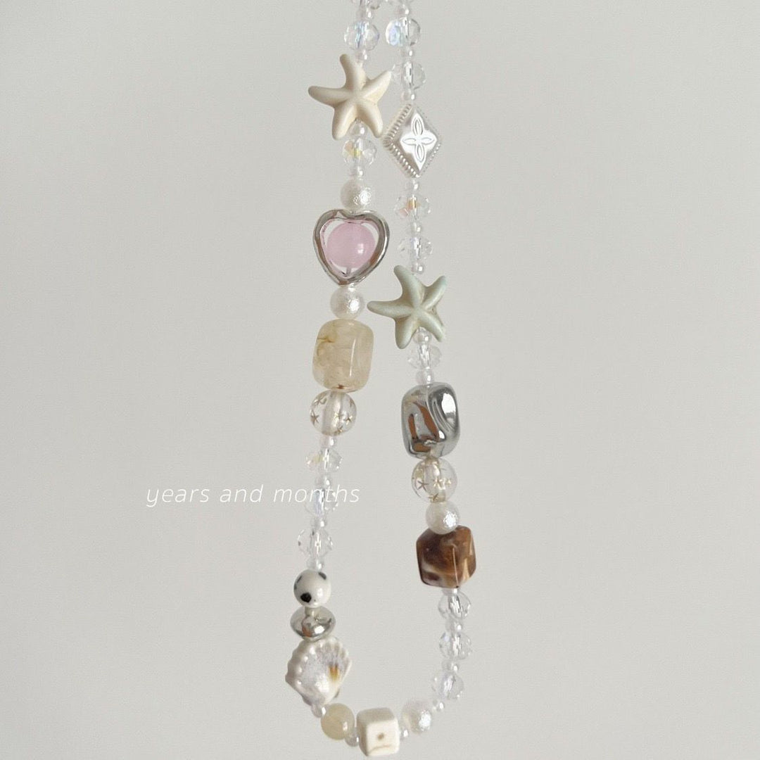Strand-Themen Charm Halskette Karnz