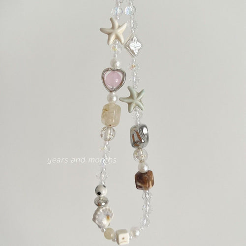 Strand-Themen Charm Halskette Karnz