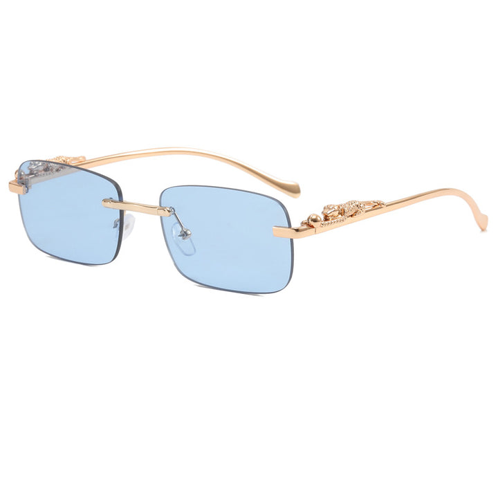 Damen Designer-Sonnenbrille mit feinem Metallrahmen und luxuriösen Details Karnz