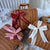 Damen klassischer Rattan Handtasche Karnz
