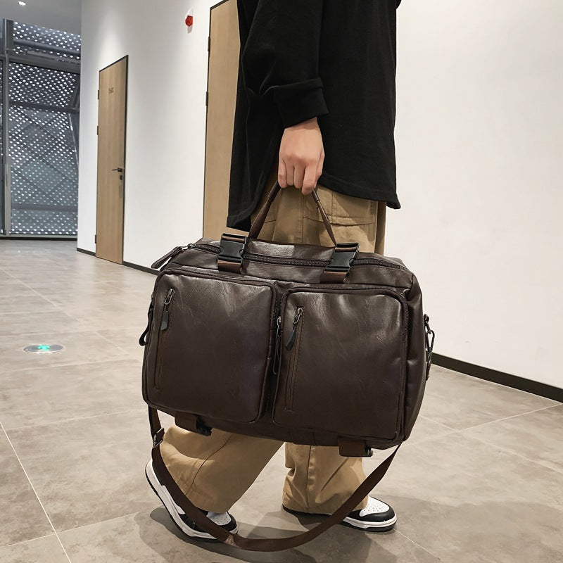 Multi-Funktionale Leder-Wochenendtasche Karnz