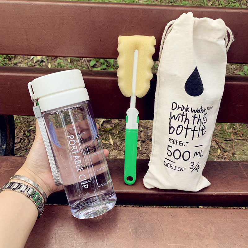Damen tragbare Wasserflasche mit praktischem Reinigungssystem Karnz