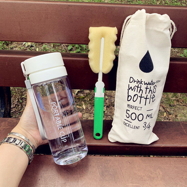 Damen tragbare Wasserflasche mit praktischem Reinigungssystem Karnz