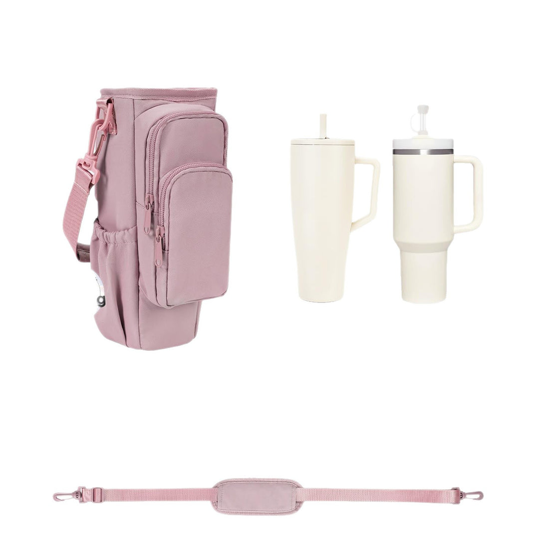 Praktische Crossbody-Tasche mit Vielseitigen Fächern und Einem Herausnehmbaren Getränkehalter Karnz