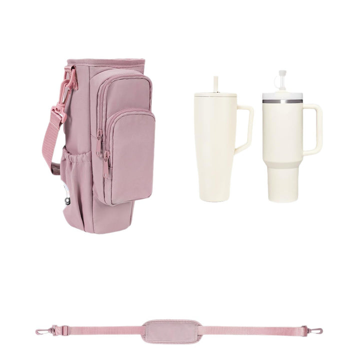 Praktische Crossbody-Tasche mit Vielseitigen Fächern und Einem Herausnehmbaren Getränkehalter Karnz