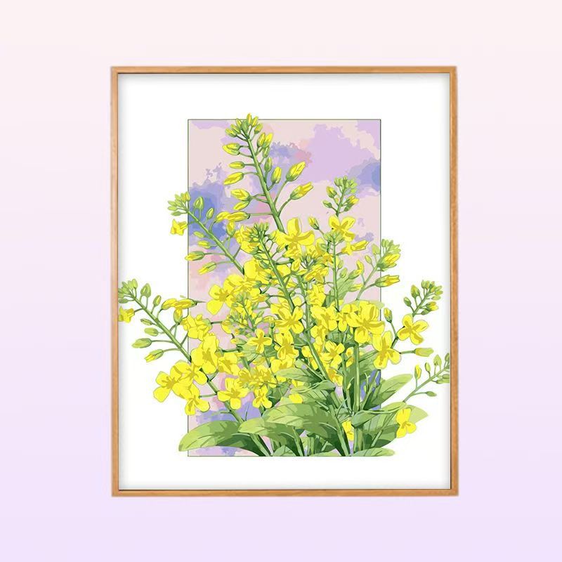 Floral Peony Illustration Wandkunst Karnz