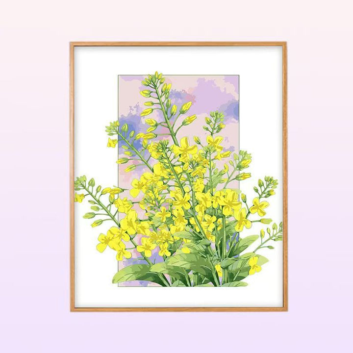 Floral Peony Illustration Wandkunst Karnz