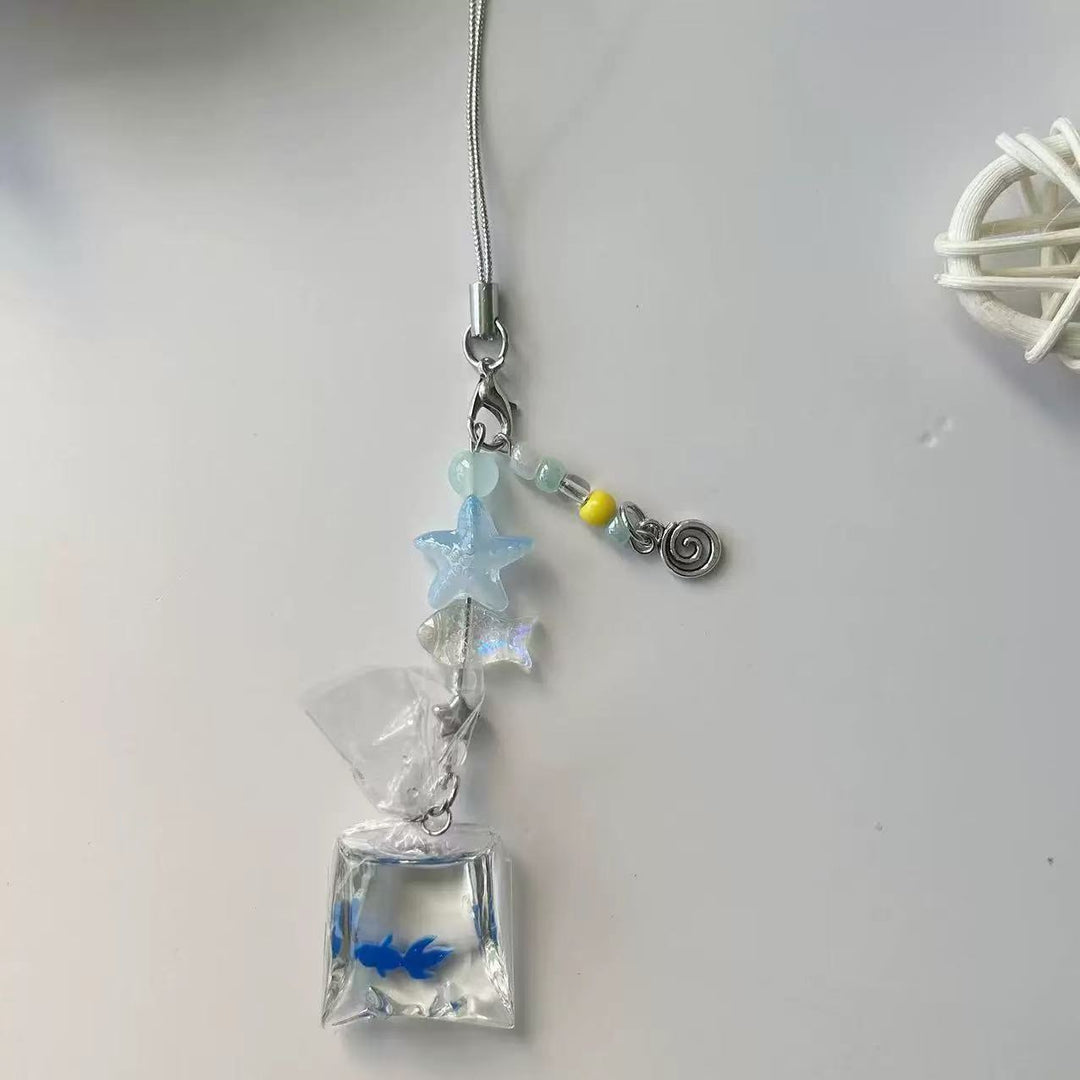 Dekorativer Goldfisch Charm Handy Lanyard Karnz