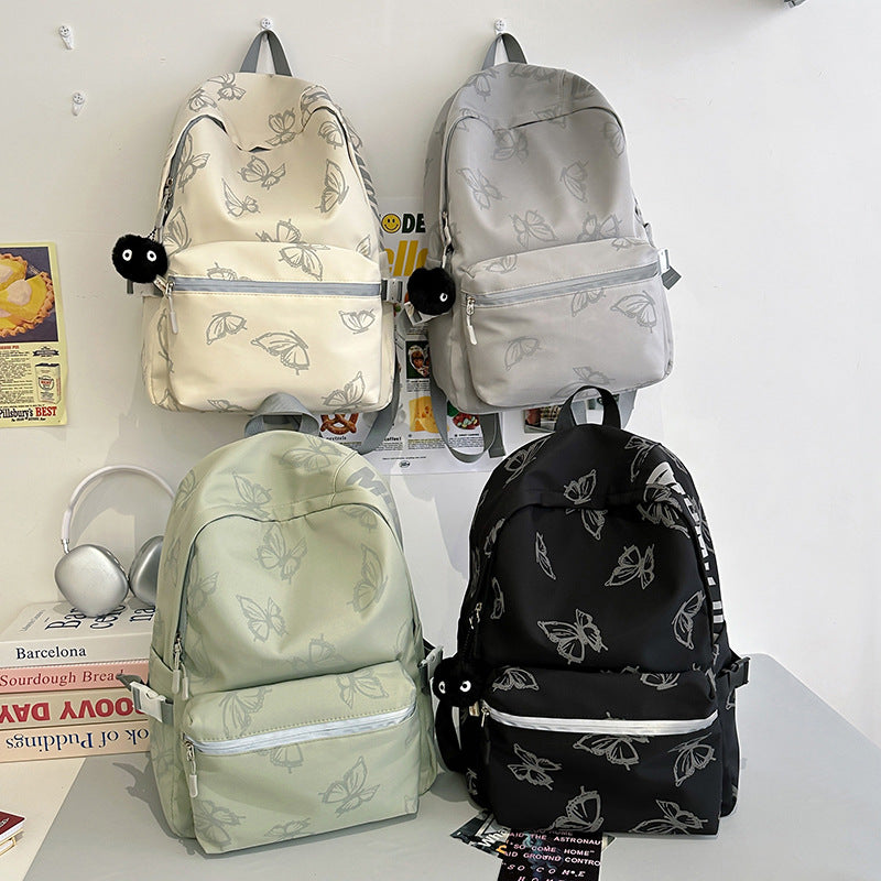 Stylischer Schmetterlingsdruck Rucksack Karnz