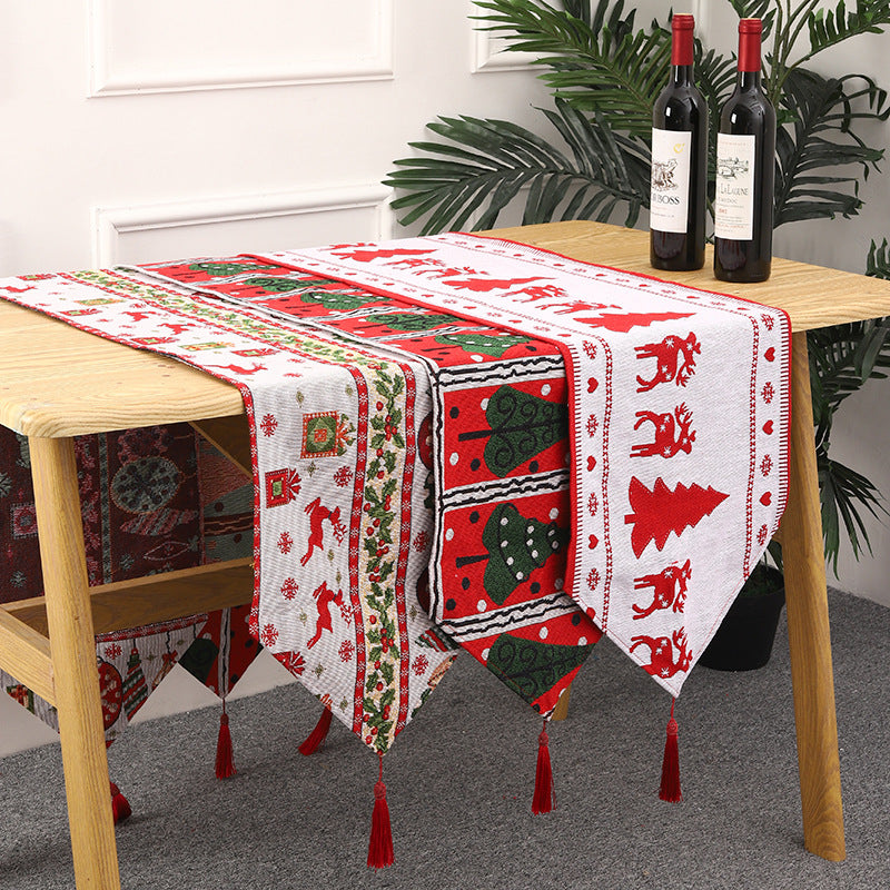 Weihnachts Tischläufer mit Rentier-Motiv Karnz