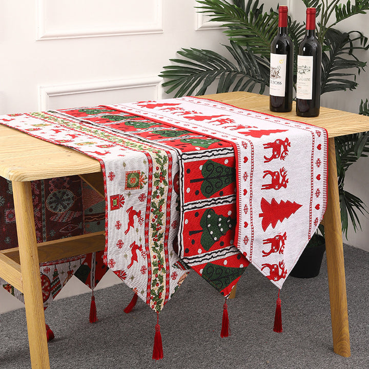 Weihnachts Tischläufer mit Rentier-Motiv Karnz