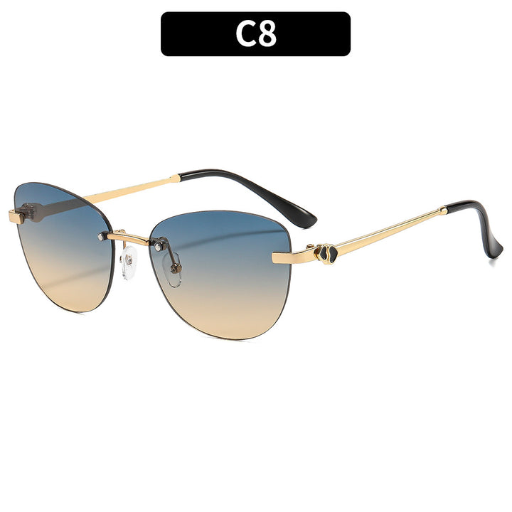 Luxuriöse Farbverlauf-Glas Mode-Sonnenbrille