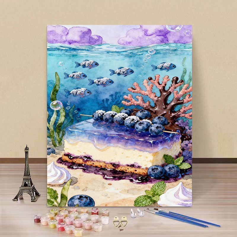 Fantasy Landschaft DIY Malen nach Zahlen Kunstset Karnz