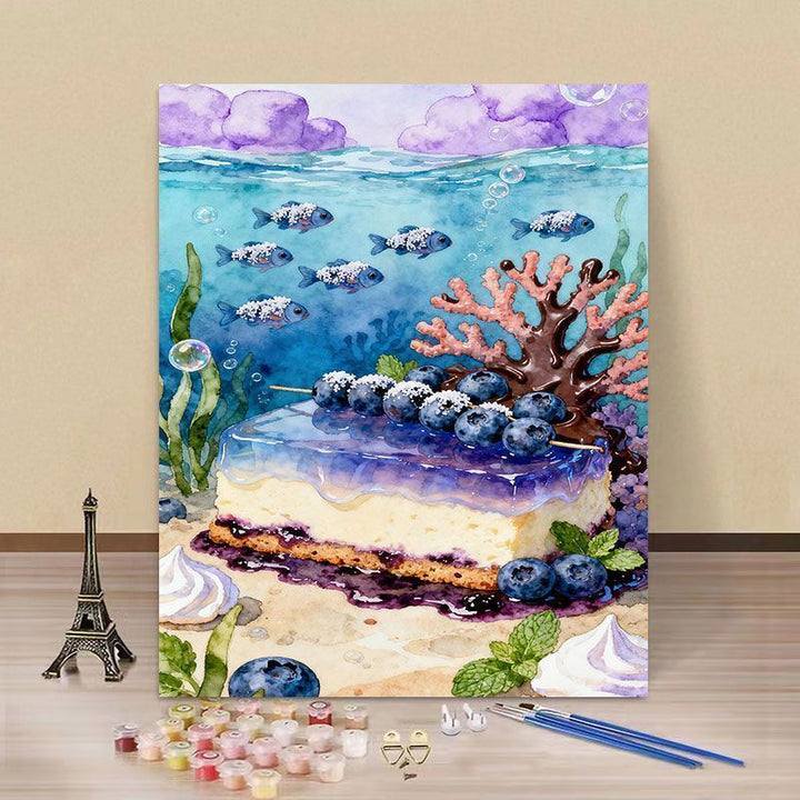 Fantasy Landschaft DIY Malen nach Zahlen Kunstset Karnz