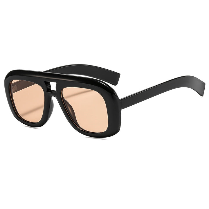 Übergroße moderne rechteckige Sonnenbrille Karnz
