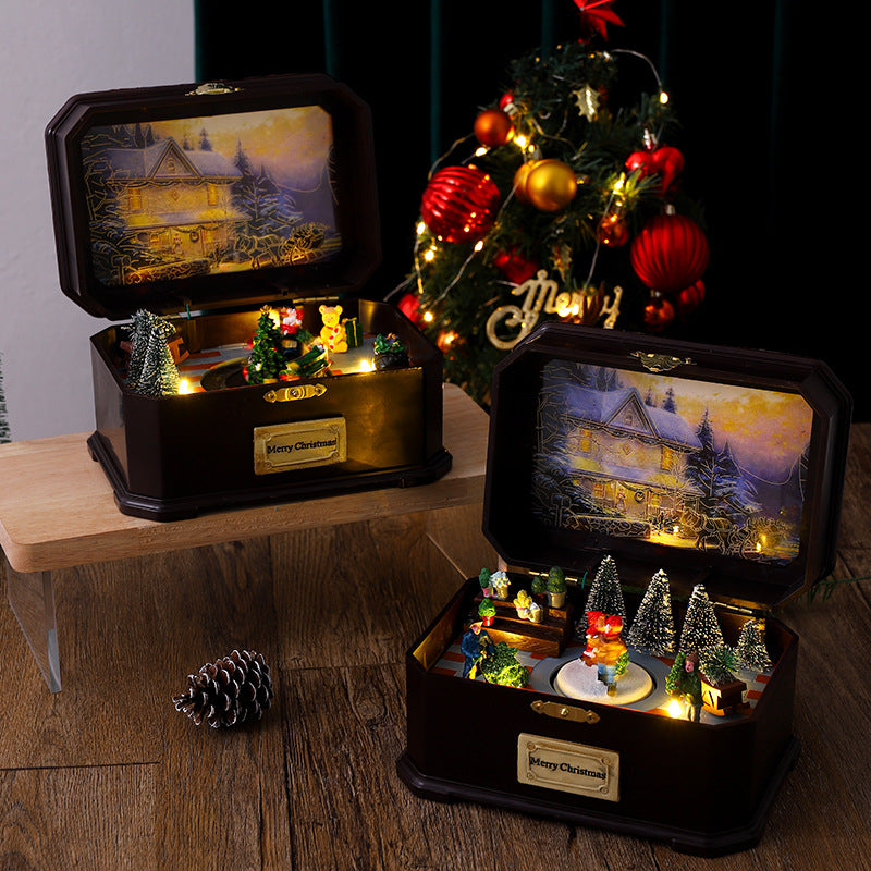 Weihnachtsdorf Spieluhr Karnz