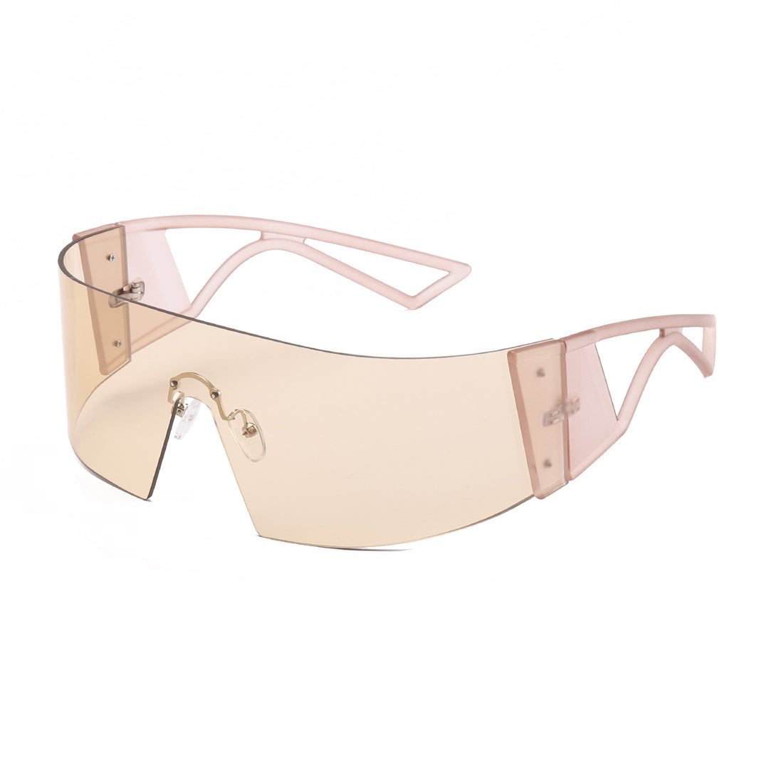 Damen sportliche Sonnenbrille im futuristischen Design Karnz