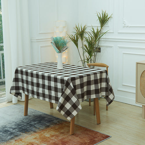 Karierter Tischdecke